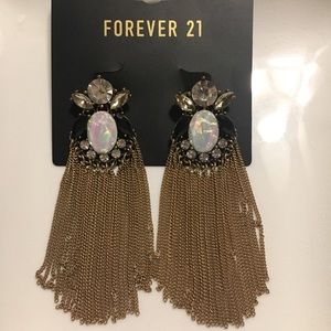 Forever 21 Gold Statement Earrings